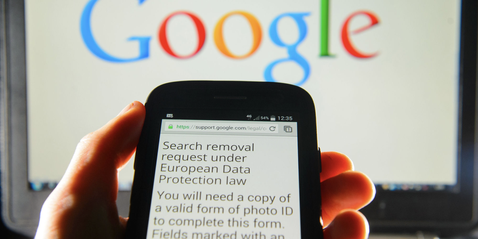 The “right to be forgotten” rule was passed in May 2014. It allows EU citizens to request links from search engines be removed and allow citizens to self-determine how they are represented online. Image Credit: [Regal Tribune](http://www.regaltribune.com/french-regulator-orders-google-to-apply-the-right-to-be-forgotten-to-all-domains/21287/).
